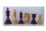 INDIACHESSART 4.5" Luxury Staunton chess pieces | Wooden chessmen in Budrose and Boxwood with 2 extra queens | Triple weighted chess set