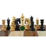 Chessnut & DGT Sensors Compatible Pieces INDIACHESSART - Imperial Staunton Chess Pieces Only set - Weighted Chessmen in Ebonies king 3.8" - Image 3