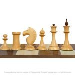 INDIACHESSART 4" Tal Soviet 1960's Soviet Championship Chess Pieces Only Set - Reproduced Chessmen in Boxwood in Collectors Chess Set - Image 3