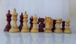 INDIACHESSART 4.5" Luxury Staunton chess pieces | Wooden chessmen in Budrose and Boxwood with 2 extra queens | Triple weighted chess set - Image 4