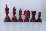INDIACHESSART 4.5" Luxury Staunton chess pieces | Wooden chessmen in Budrose and Boxwood with 2 extra queens | Triple weighted chess set - Image 5