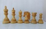 INDIACHESSART 4.5" Luxury Staunton chess pieces | Wooden chessmen in Budrose and Boxwood with 2 extra queens | Triple weighted chess set - Image 7