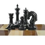 Chessnut & DGT Sensors Compatible Pieces INDIACHESSART - Imperial Staunton Chess Pieces Only set - Weighted Chessmen in Ebonies king 3.8" - Image 5