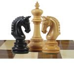 Chessnut & DGT Sensors Compatible Pieces INDIACHESSART - Imperial Staunton Chess Pieces Only set - Weighted Chessmen in Ebonies king 3.8" - Image 6