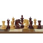 INDIACHESSART - 4.4" Wellington Luxury Staunton Chess Pieces Only Set – Triple Weighted Budrose & Boxwood Unique Chessmen Gifts - Image 2
