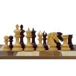 INDIACHESSART - 4.4" Wellington Luxury Staunton Chess Pieces Only Set – Triple Weighted Budrose & Boxwood Unique Chessmen Gifts - Image 6