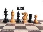 INDIACHESSART 3" vintage Reproduced Professional Staunton Chess Pieces Only | Weighted Ebonies and Boxwood | Best chess set