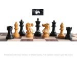 INDIACHESSART 3" vintage Reproduced Professional Staunton Chess Pieces Only | Weighted Ebonies and Boxwood | Best chess set - Image 3