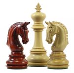 chessnut sensor compatible piece - Imperial Staunton Chess Pieces Only set - Weighted Chessmen in Budrose king 3.8" - Image 5