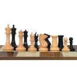 INDIACHESSART - Morphy Cooke 4.4" Reproduction circa 1849 Ebony wood Boxwood only Chess Set in Luxury Style - Image 3
