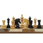 INDIACHESSART - 4.4" Wellington Luxury Staunton Chess Pieces Only Set – Triple Weighted Ebony & Boxwood Unique Chessmen Gifts - Image 2