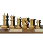 Chessnut & DGT Sensors Compatible Pieces INDIACHESSART - Imperial Staunton Chess Pieces Only set - Weighted Chessmen in Ebonies king 3.8" - Image 2