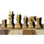 Chessnut & DGT Sensors Compatible Pieces INDIACHESSART - Imperial Staunton Chess Pieces Only set - Weighted Chessmen in Ebonies king 3.8" - Image 9