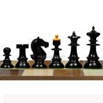 Chessnut & DGT Sensors Compatible Pieces Reproduced Vintage Series Original Austrian Coffee House Old Vienna Chess Pieces in Ebonized and Antique Boxwood - Image 4