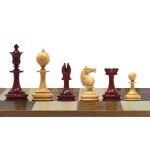 INDIACHESSART - 3.5" William Hallett 1860 London Reproduced Chess Set in Natural Boxwood - Budrose - 3.5" King | Best chess set