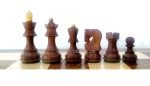 INDIACHESSART 2.6" wooden Russian Zagreb chess pieces | weighted Chessmen in Golden Rosewood - Boxwood | Tournament chess - Image 4