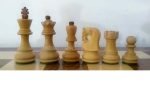 INDIACHESSART 2.6" wooden Russian Zagreb chess pieces | weighted Chessmen in Golden Rosewood - Boxwood | Tournament chess - Image 5