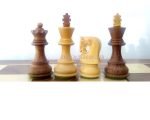 INDIACHESSART 2.6" wooden Russian Zagreb chess pieces | weighted Chessmen in Golden Rosewood - Boxwood | Tournament chess - Image 6