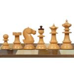 INDIACHESSART 3.75" Reproduced Austrian coffee House old vienna series chess pieces | weighted chess set | Golden Rosewood & Boxwood - Image 4