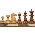 INDIACHESSART 3.75" Reproduced Austrian coffee House old vienna series chess pieces | weighted chess set | Golden Rosewood & Boxwood - Image 5