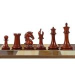 Chessnut & DGT Sensors Compatible Pieces 3.75" The SINQUEFIELD Cup 2017 Reproduced Original Chess pieces In Genuine Budrose & Boxwood - Image 3