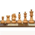 Chessnut & DGT Sensors Compatible Pieces INDIACHESSART The 1950 Reproduced Dubrovnik Bobby Fischer Chessmen Version 3.0 in Ebonies [dyed] /Box Wood - 3.75" King - Image 3