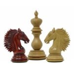 INDIACHESSART Series Premium Staunton 4.4" Padouk and Box Wood Chessmen - Image 2