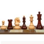 Chessnut & DGT Sensors Compatible Pieces INDIACHESSART The 1950 Reproduced Dubrovnik Bobby Fischer Chessmen in Budrose /BoxWood - 3.75" King
