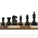 INDIACHESSART  2.6" wooden Fierce knight chess pieces | weighted Chessmen in Ebonies - Boxwood | Tournament chess - Image 3