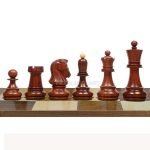 Chessnut & DGT Sensors Compatible Pieces INDIACHESSART The 1950 Reproduced Dubrovnik Bobby Fischer Chessmen in Budrose /BoxWood - 3.75" King - Image 2