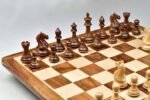 Chessnut Sensor Compatible Set - The Fierce Knight Staunton Wooden Chess Pieces in Sheesham Wood & Box Wood - 4" King - Image 5