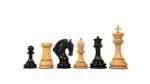INDIACHESSART - The Excalibur Luxury Artisan Series Chess Set in Ebony / Box Wood - 4.6" King
