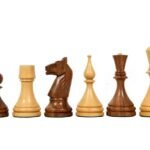 Reproduced 1961 Soviet Championship Baku Chess Pieces Chessnut Sensor Compatible Set - in Sheesham / Box wood - 4.1" King