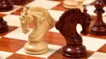 INDIACHESSART - The Excalibur Luxury Artisan Series Chess Set in BUDROSE / Box Wood - 4.6" King (Copy) - Image 3