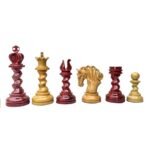 Chessnut Sensor Compatible Set-INDIACHESSART 4.5'' Signature Series- Reproduced Professional Staunton Chess Pieces Only | Weighted BUDROSE and Boxwood | Best chess set