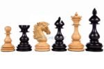 INDIACHESSART CB Pro Wild Stallion Luxury Chess Pieces in Ebony & Boxwood - 4.4" King