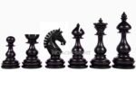 Chessnut Sensor Compatible Set-INDIACHESSART CB Wild Stallion Luxury Chess Pieces in Ebony & Boxwood - 4.4" King - Image 3