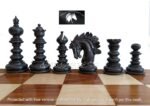 Chessnut Sensor Compatible Set - Luxury Savano chess Set in Ebony Wood & Boxwood Chess pieces only - Image 5