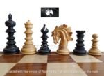 Chessnut Sensor Compatible Set - Luxury Savano chess Set in Ebony Wood & Boxwood Chess pieces only - Image 3