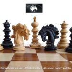 Chessnut Sensor Compatible Set - Luxury Savano chess Set in Ebony Wood & Boxwood Chess pieces only