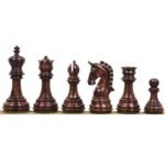 3.8" Imperial Staunton Chessnut Sensor Compatible Set- Chess Pieces Only- Golden Rosewood