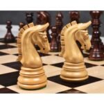 3.8" Imperial Staunton Chessnut Sensor Compatible Set- Chess Pieces Only- Golden Rosewood - Image 6