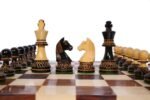 Burnt Staunton Chessnut Sensor Compatible Set- Chess Pieces Only-INDIACHESSART