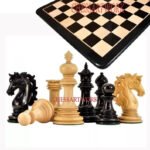 combo deal 4.5" Andalusian Luxury Series Chess Pieces Only Set- Triple Weighted Ebony Wood