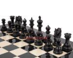 combo deal 4.5" Andalusian Luxury Series Chess Pieces Only Set- Triple Weighted Ebony Wood - Image 8