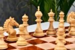 The Sikh Empire Series Handmade Luxury Chess Pieces Only Set - Triple Weighted Bud Rosewood- 4.5" King - Image 2