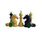 The Sikh Empire Series Handmade Luxury Chess Pieces Only Set - Triple Weighted  Boxwood & Ebony wood - 4.5" King - Image 9