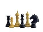 The Sikh Empire Series Handmade Luxury Chess Pieces Only Set - Triple Weighted  Boxwood & Ebony wood - 4.5" King - Image 8