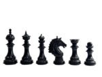 The Sikh Empire Series Handmade Luxury Chess Pieces Only Set - Triple Weighted  Boxwood & Ebony wood - 4.5" King - Image 5