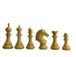 The Sikh Empire Series Handmade Luxury Chess Pieces Only Set - Triple Weighted  Boxwood & Ebony wood - 4.5" King - Image 2